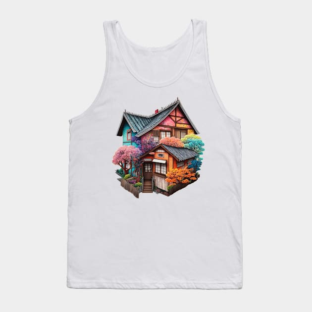 The houses of Ōsaka Tank Top by Imagier